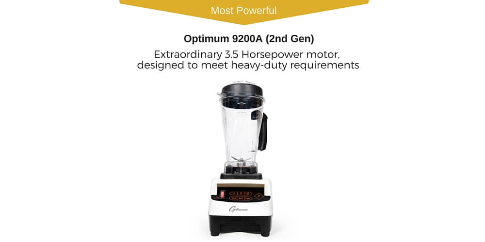 OPTIMUM 9200A - High Speed Multifunction Vortex Blender - Food Processor  Mixer